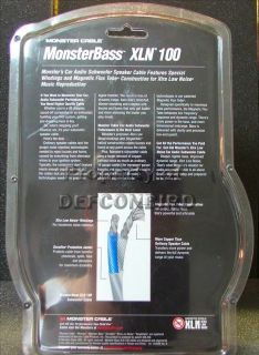 Monster® Car Audio Monsterbass XLN® 100 Subwoofer Cable