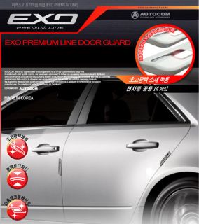 Car Premium Line Door Edge Guards 4pcs Bumper Guard Molding Chrome 