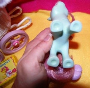 My Little Pony Original Baby Buggy with Baby Cuddles 1985 Vintage MLP 