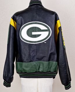 Carl Banks Green Bay Packers NFL Leather Jacket XL