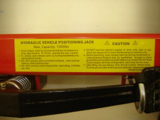 Hydraulic Car Jack Wheel Dolly Storage Impound