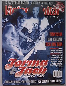 Vintage Guitar Magazine July 2003 Jorma Kaukonen & Jack Casady