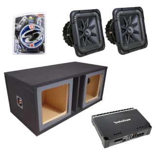 Kicker Car Stereo 12 Dual S12L5 L5 Vented Speaker Sub Box Rockford 