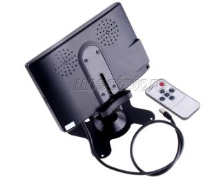 TFT LCD Screen Car Headrest TV Monitor Remote Control 2 Video Input 