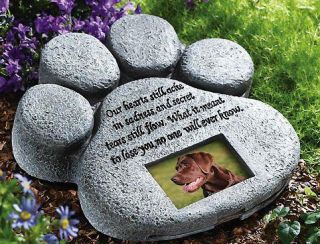 Pet Paw Print Dog Cat Memorial Garden Decor New A1529