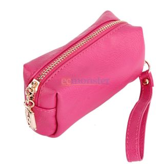   Practical Zipper Cash Cell Phone Clutch Bag Wrist Bag Handbag 5 Colors
