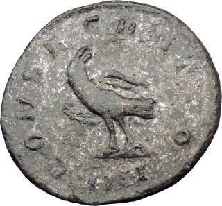 Carus 283AD Silvered Ancient Roman Coin Eagle Posthumous Deification 