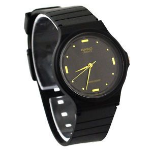 CASIO MQ76 1A MENS BLACK DIAL RESIN CASUAL CLASSIC ANALOG WATCH RESIN 
