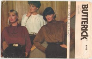 Misses Ellen Tracy Work Office Pullover Blouses Shirt Pattern s14 18 