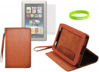 brown stand case screen for barnes noble nook tablet