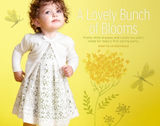 lovely bunch of blooms. pretty little dresses and cardis (so soft 
