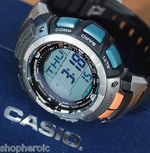 Casio Pathfinder MensCompass Solar Atomic Barometer Altimeter Watch 