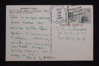 1979 The Ferry Spica Dog Island Carrabelle FL Franklin Co Postcard 