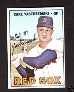 Carl Yastrzemski Red Sox 1967 Topps Card 355
