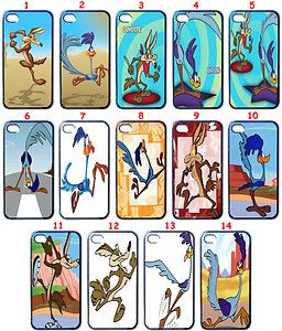 Cartoon Wile E Coyote Road Runner Fans Custom Design iPhone 4 Case 