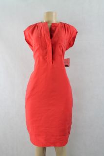 Donna Morgan Women Casual Dress Sleeveless Flame Red Orange Size 4 