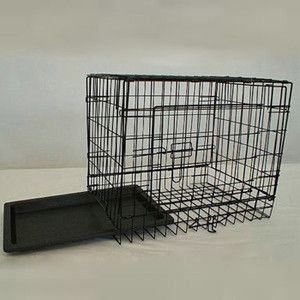 Small Folding Pet Dog Cat Wire Cage Crate Kennel Carrier 19 x 13 x 16 