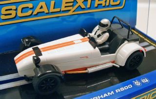 scalextric c3093 caterham 7 r500 1 32 scale slot car brand new in 