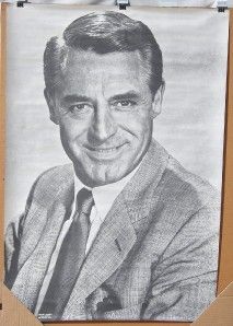 Vintage 1960s Cary Grant Movie Star Poster