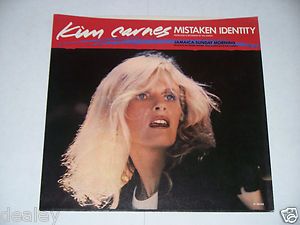 45 Picture Sleeve Only No Record Kim Carnes Mistaken Identity B w 