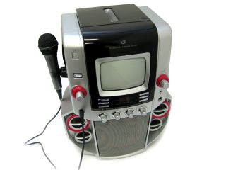 GPX JM258 CD+G Karaoke Party Singing Machine System 5” B&W Monitor 