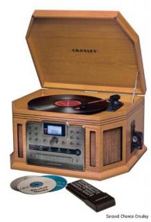 Crosley Songwriter CD Recorder Record Player CR248 Oak