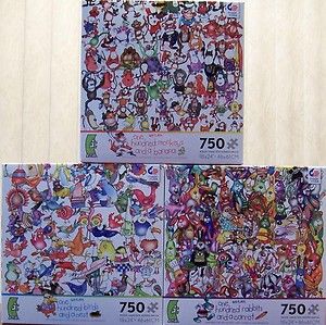Ceaco Jigsaw Puzzles One Hundred and One Kevin Whitlark Set of Three 