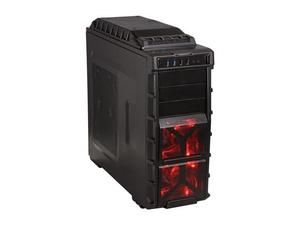 XION Gaming Series XON 980 BK Black with RED LED Light Steel / Plastic 