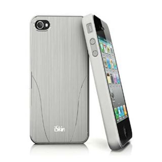 iSkin ARIPH4 WH3 Aura Ultra Thin Protector Case for iPhone 4 4S Silver 