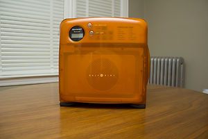 Sharp Half Pint Carousel Microwave Orange Spotless and fully 