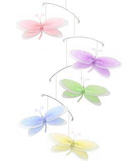   MULTI LAYERED decor 5 DRAGONFLY MOBILE ceiling room decorations
