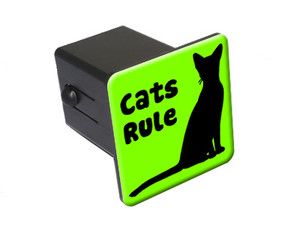Cats Rule Tow Trailer Hitch Cover Plug Insert Truck Pickup RV