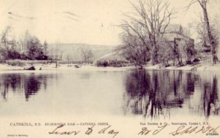 Pre 1907 Catskill NY Rushmore Dam Catskill Creek Tucks Series No 2422 