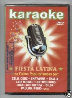 DVD Karaoke Celia Cruz Chayanne Thalia Luis Miguel New