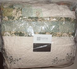New King Bedspread Quilt Cassandra Vermicelli Stitching Embroidery 