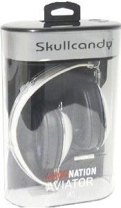 Skullcandy Aviator On Ear Roc Nation Headphones w/Mic White