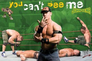 john cena you can t see me poster wwe wrestling