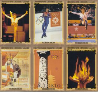CENTENNIAL OLYMPIC GAMES Card Set from 1996 + FOIL MEDAL POG SET Mary 