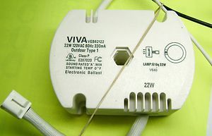 Viva VEB82122 Fluorescent Circline Ballast for 1 22 Watt Bulb G10Q 