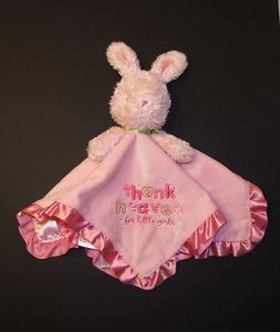 Carters Child Mine Pink Bunny Thank Heaven Girl Blanket