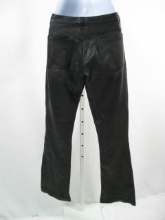 CENTREVILLE PARIS Black Leather Pants Slacks SZ S