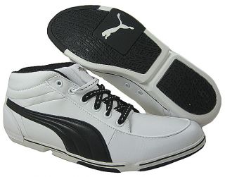 Puma Mens 65cc white  Black  White Pantofi sport Shoes US 11