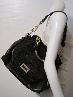 cc skye black leather femme satchel bag handbag $ 650