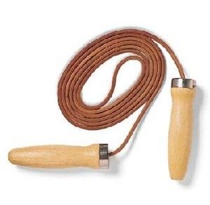 Century Martial Arts Brown Leather Jump Rope 9.5 Long, Ball Bearing 