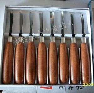 Set of 8 Wood Carving Tools Shovel Knives