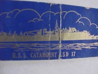 1940s WWII USS Catamount LSD 17 Casa Grande Class Dock Landing SHIP 