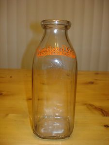   Bottle Riverview Dairy Products Ceresco Michigan Calhoun County