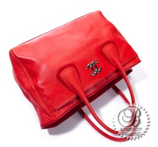 Chanel Executive Cerf Leather Tote Handbag