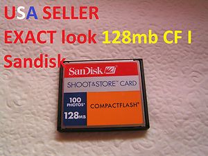 1pcs Sandisk 128mb Compact flash CF I memory card FOR older NIkon 