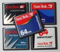 SanDisk 64MB Compact Flash CF Memory Card SDCFB 64 A10
